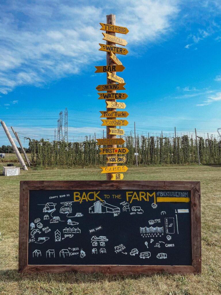 Back to the Farm map from the 2022 festival